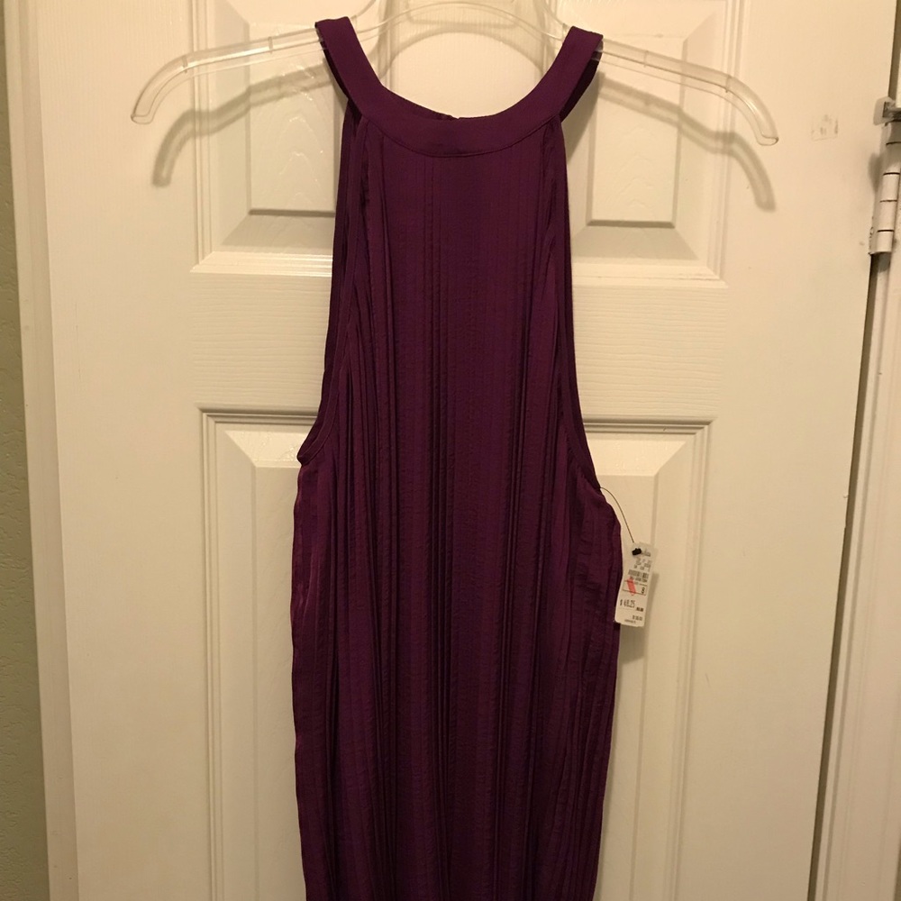 Pleated halter top